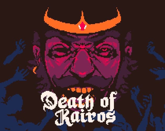 Death of Kairos cover, likely PICO-8 pixel art of the game's king